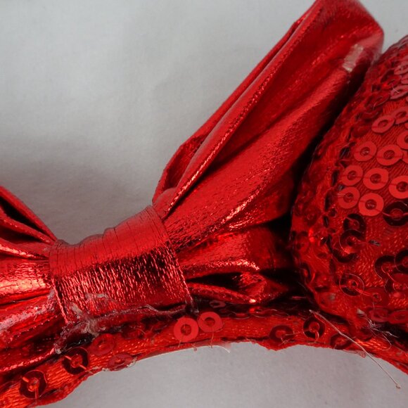 Disney Minnie Mouse Ears Red Sequin Headband - Picture 8 of 10